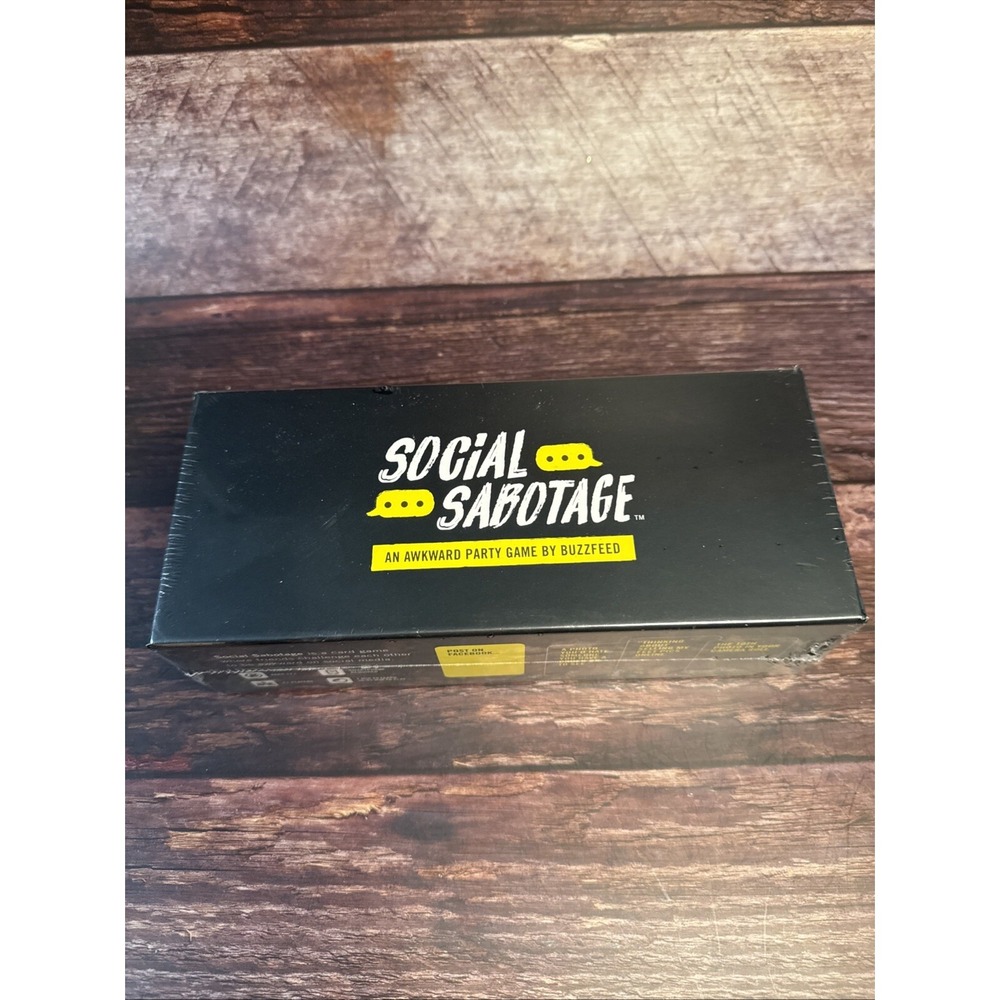 Social Sabotage Social Card Game BuzzFeed Awkward Party Game New